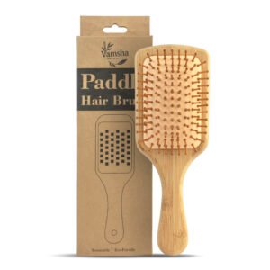 Wooden Hair Brush ( Bamboo Tip)